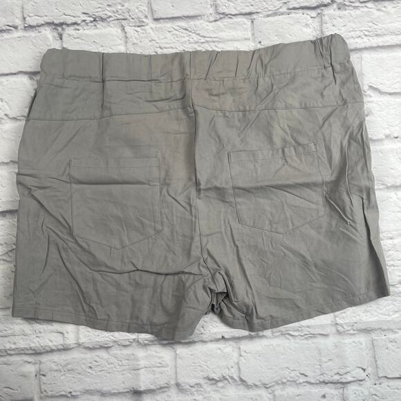 G4014 Women's Summer Shorts Solid Elastic Waist Size 2XL - Picture 7 of 7